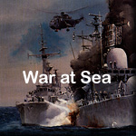 Paintings from John Hamilton's series The War At Sea