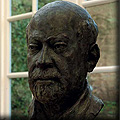 Portrait sculpture of Sir Clement Freud