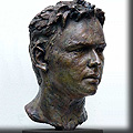 Portrait sculpture of Tom Williams